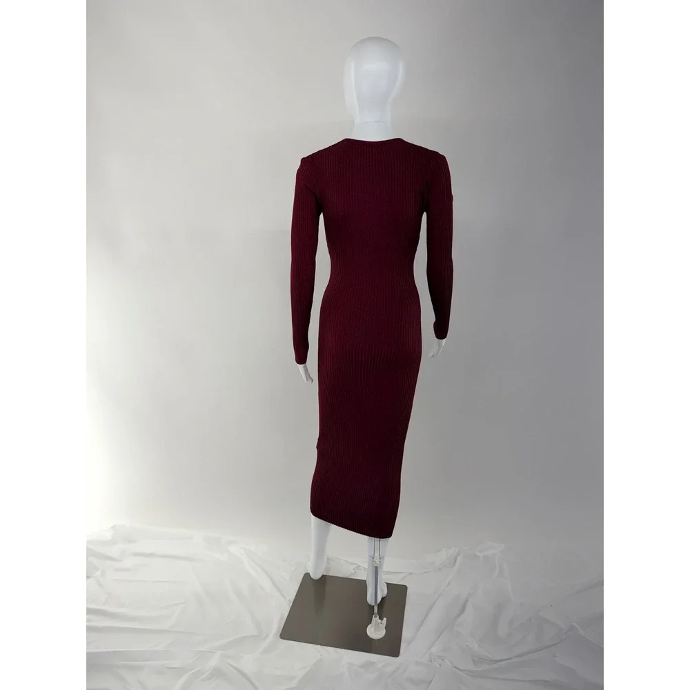 Adam Lippes x RTR Geo Knit Midi Dress Size S SEE FLAW